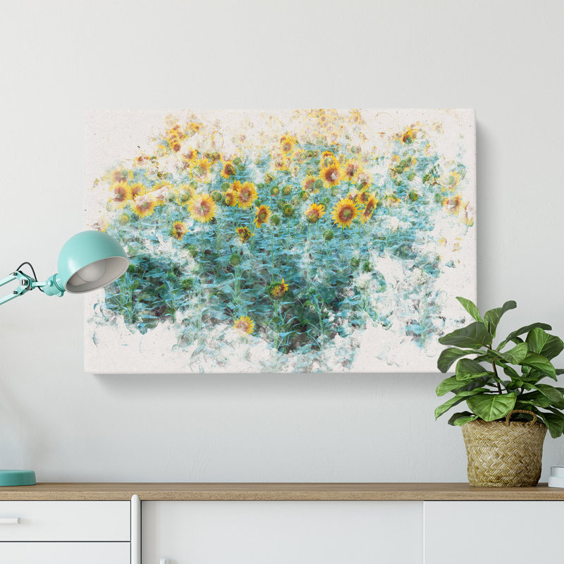 Sunflowers Soon To Bloom - Wrapped Canvas, 35cm H x 50cm W x 3cm D