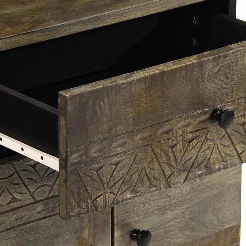 50cm W Metal Bedside Table