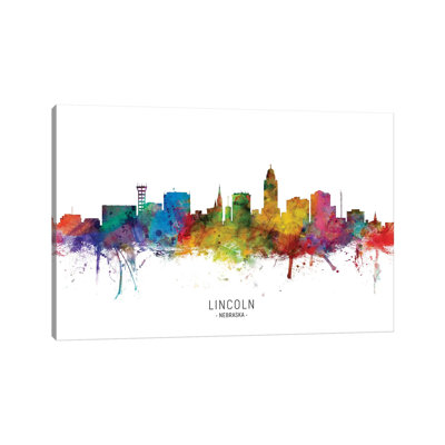 " Lincoln Nebraska Skyline " by Michael Tompsett