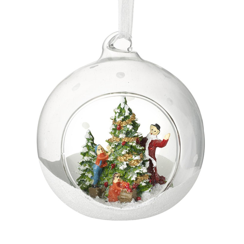 9cm Glass Bauble