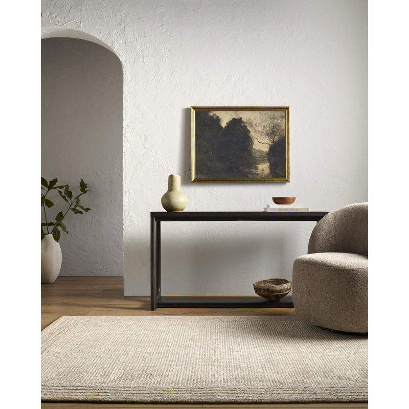 Tapis d'intérieur fait à la main Fegley, Rectangle 9 pi x 12 pi