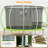 Babevy Round Backyard Trampoline with Safety Enclosure