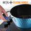 Casserole de cuisson hollandaise avec couvercle - Batterie de cuisine élégante avec motif à losanges élégant, antiadhésif, 3,6 pintes (compatible avec le modèle: NCCW11BD)