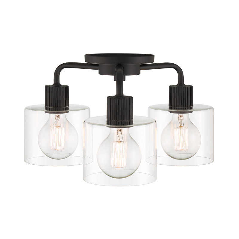 Alvo Glass Semi Flush Mount