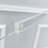 Assembled Clear Acrylic Podium23x16x46.3" Christian White Cross With Engineered Wood (MDF) Base And 2" Casters 102702+1803CROSS--Assembled Podium