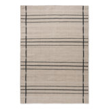 Zona Striped Area Rug in Charcoal/Beige