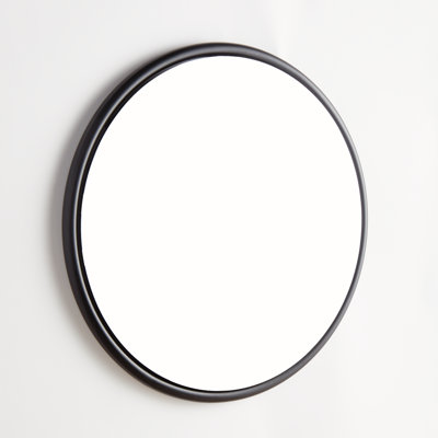 Miroir Or bis rond noir biseauté petit
