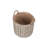 Wicker Lined Log Storage Basket-1788595458