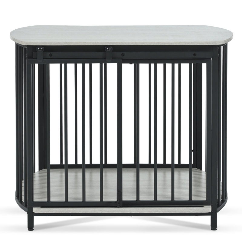 31,5 po Hutches de chien gris, pour les chiens de taille moyenne et la table de caisse de longue durée, les animaux courbés de taille moyenne, attrayants