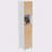 Bathroom Tall Storage Cabinet With Bamboo Slats Door - Natural/White