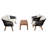 Robson Acacia 4 - Person Patio Conversation Set with Cushions-1753507675-1753507673