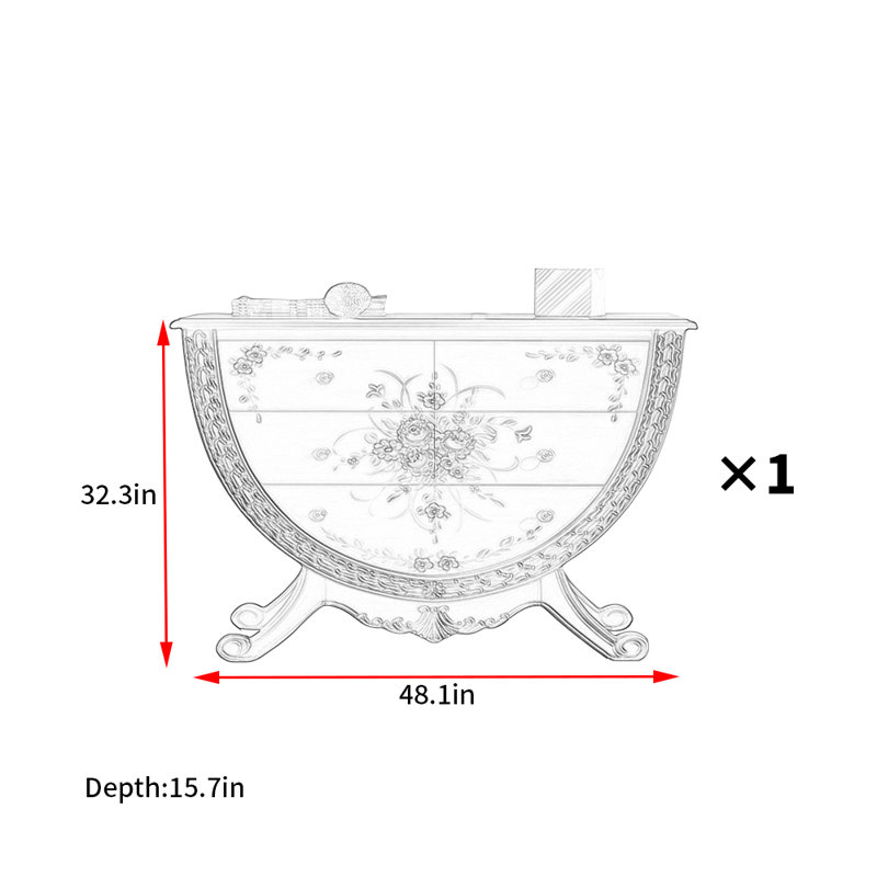 Commode d'appoint American Country Style