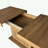 Expandable dining table with storage cabinet