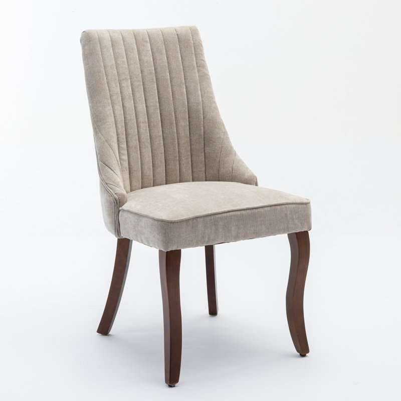 Accent chair, Beige Velvet