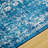 Machine Washable Oriental Blue/White Area Rug-1855859434