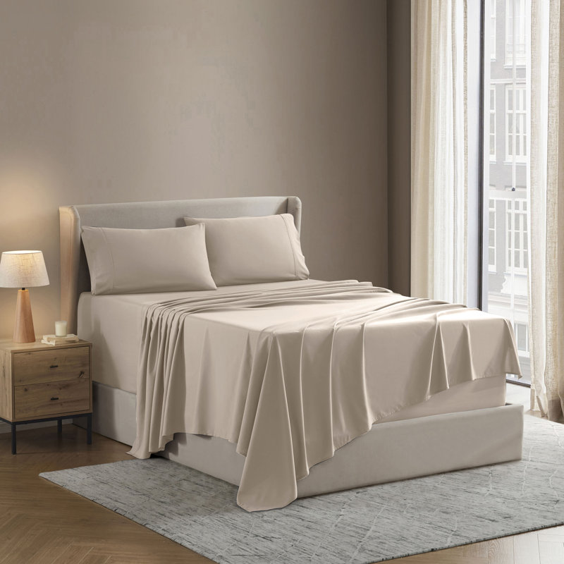 Luxury Collection Classic Smooth Thread Sheet Set, Toasted Birch, Full XL