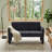 Contemporary Chenille Loveseat with Dual Armrests Compact Upholstered Sofa for Living Room, Bedroom, Apartment-10603840
