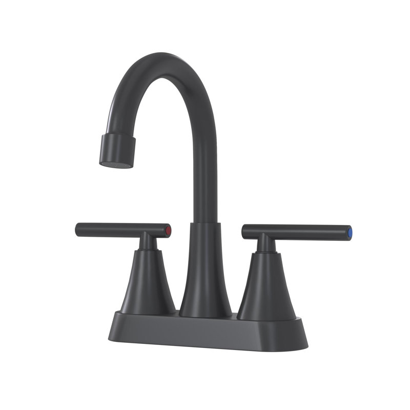 7.8" Bathroom Sink Faucet with 2-handle, Matt Black