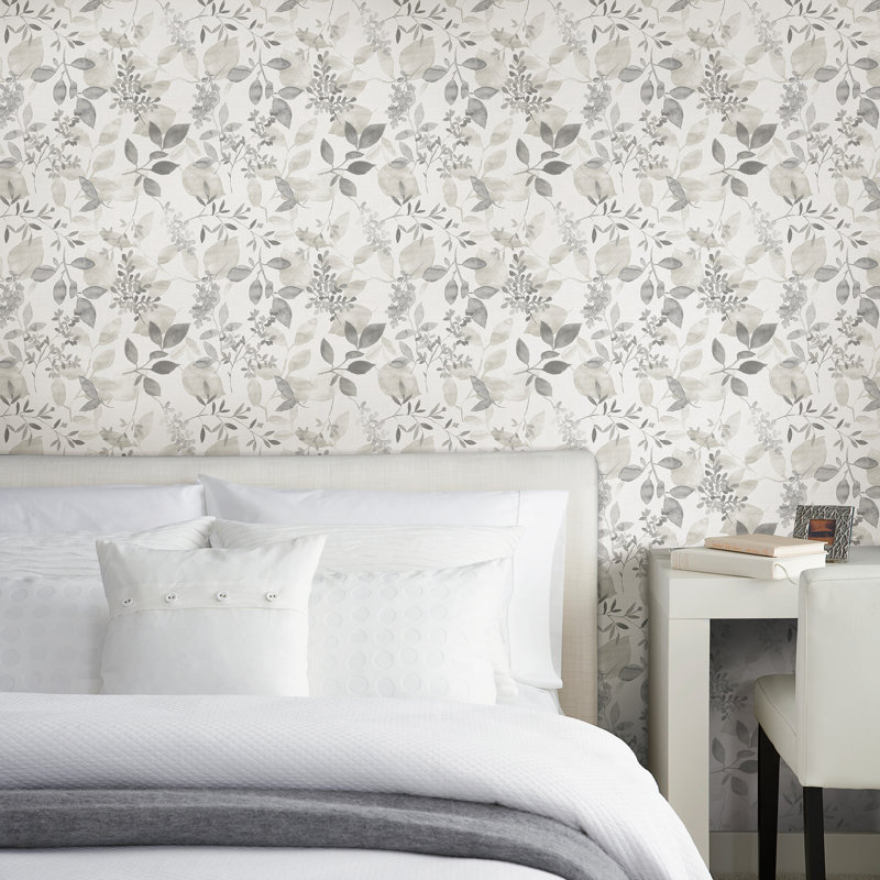 Makowski Floral Roll, Gray