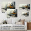«Abstract Cityscape III», art mural abstrait en acrylique-101523330