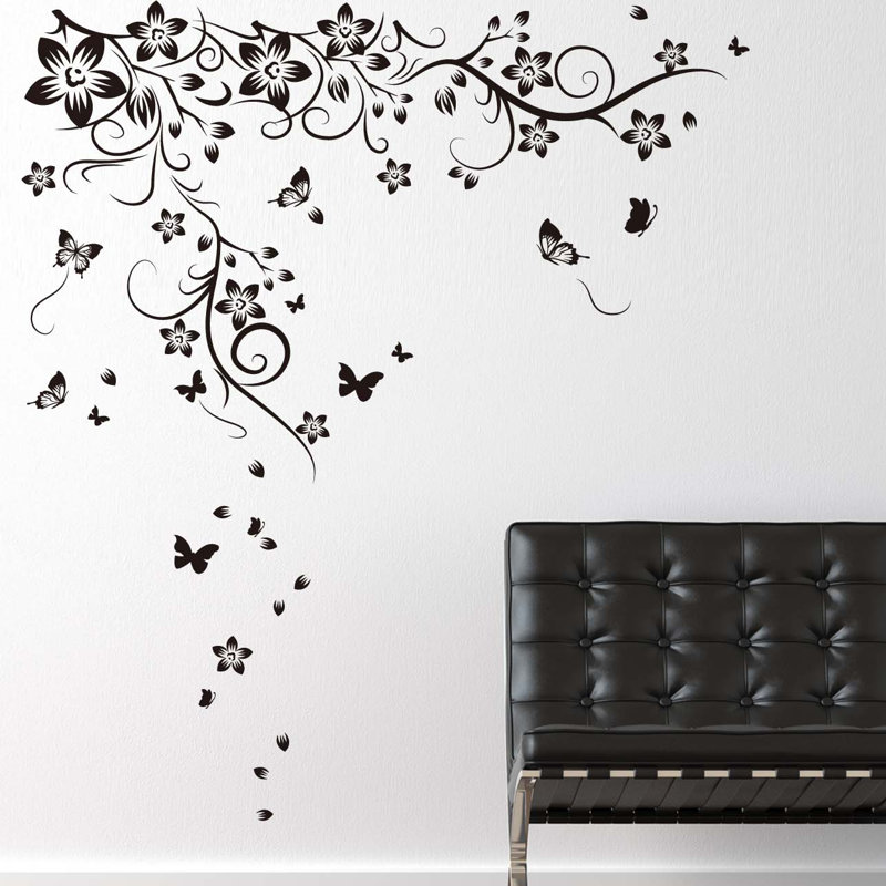Plants & Flowers Non-Wall Damaging Wall Decal, Single