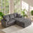 Everett 84" W x 52" D x 33.5" H Corduroy 3-Drawer Storage Sofa