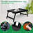 Foldable Bamboo Bed Tray with Tablet Slot, Portable Breakfast Serving Tray with Raised Edges