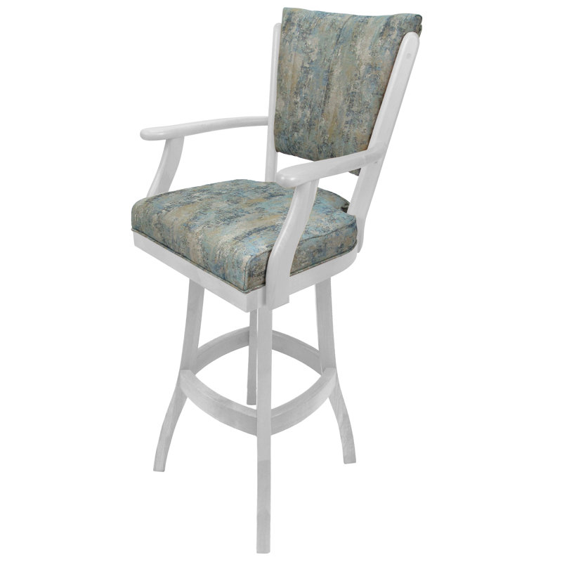 Irminger Classic Swivel Wood Extra Tall Stool, Mojave Gray/Natural Frame, Counter Stool (26" Seat Height)