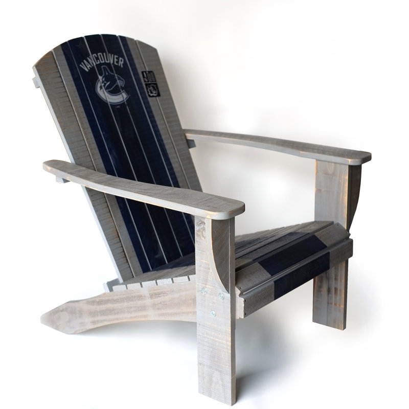 Chaise Adirondack en bois massif Montreal canadien, Canucks de Vancouver