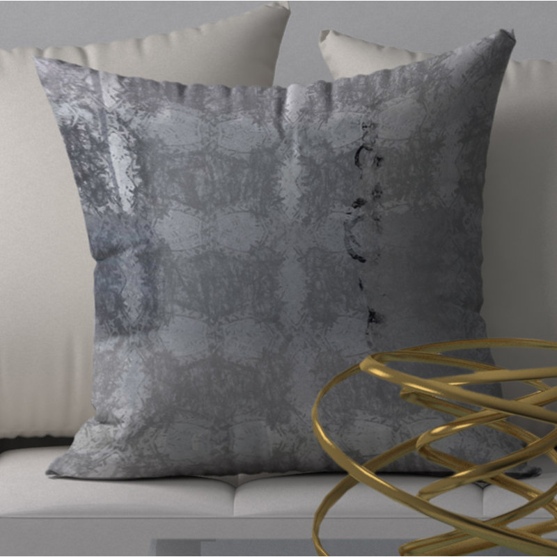 Abstract Reversible Throw Pillow, 24" x 24"