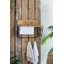 Panier à linge en fer avec barres en bois Joshua