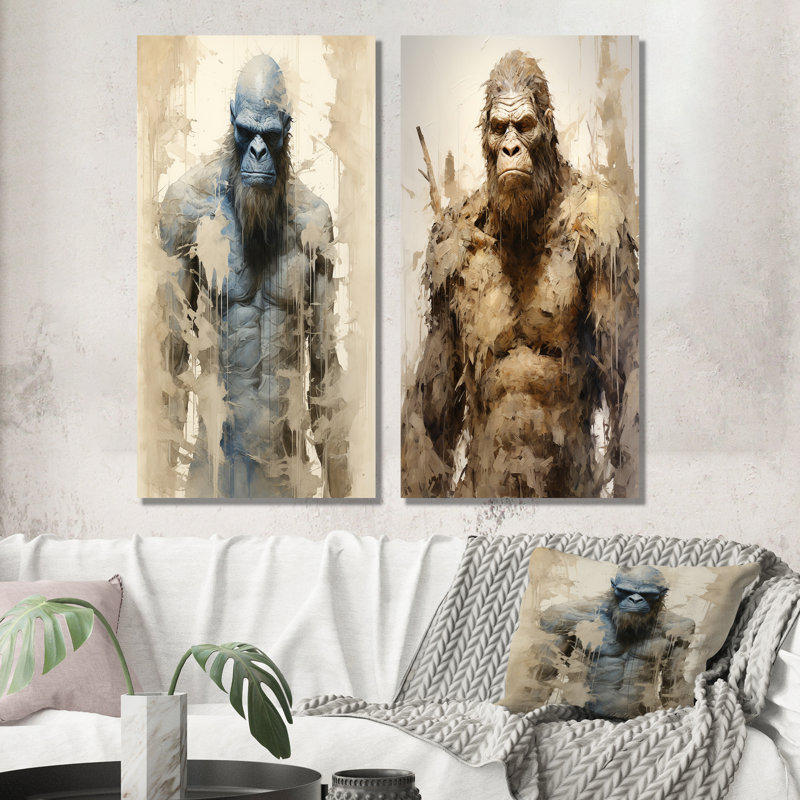 Ensemble de salon Angry Bigfoot - Bigfoot, H 40 po x l 41 po, Toile tendue