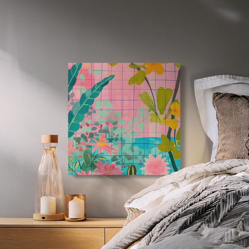 Floral Demeterius, Botanical Canvas Print, Tropical Plants Artwork, Decor, Modern Home Art, Ready to Hang Demeterius