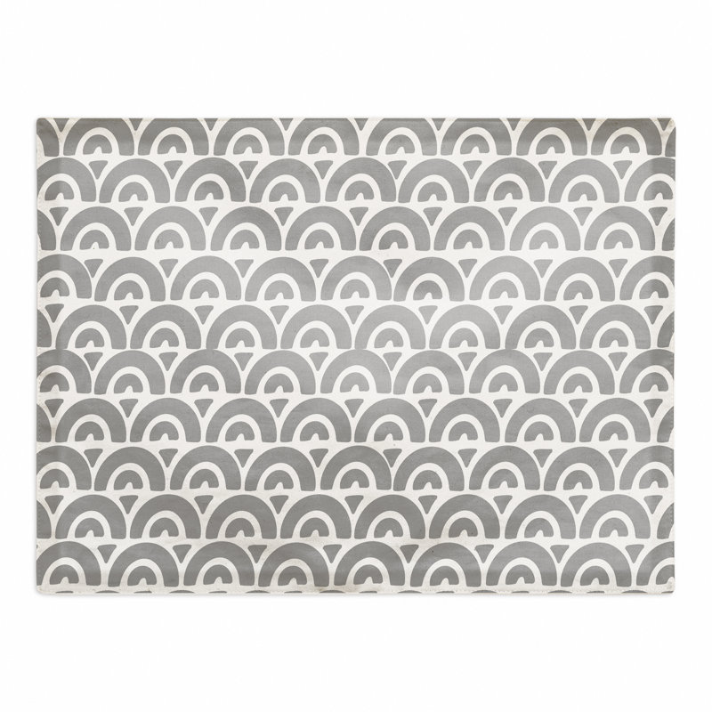 Napperon festonné 10,5 po, Gris