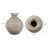 Gutierrez Textured Blanton Taupe Rounde Vase