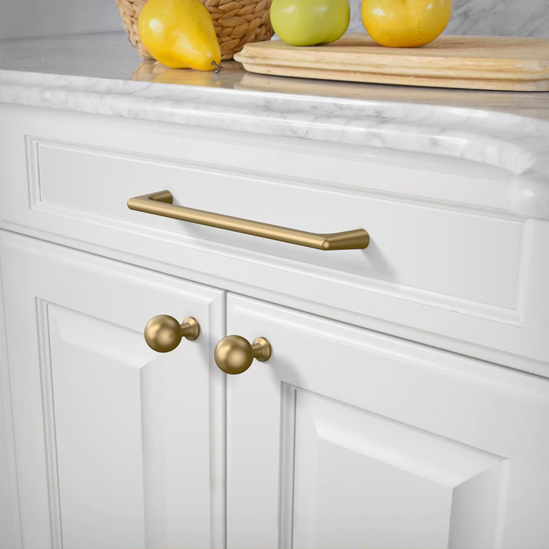 Paquet de 10 poignées d'armoire - poignées d'armoire de cuisine à trou central, poignées de tiroir durables pour armoires, armoires, commodes et garde-robes