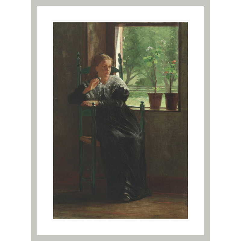 «At the Window» par Winslow Homer, impression giclée encadrée, 41,5 po H x 30,7 po po
