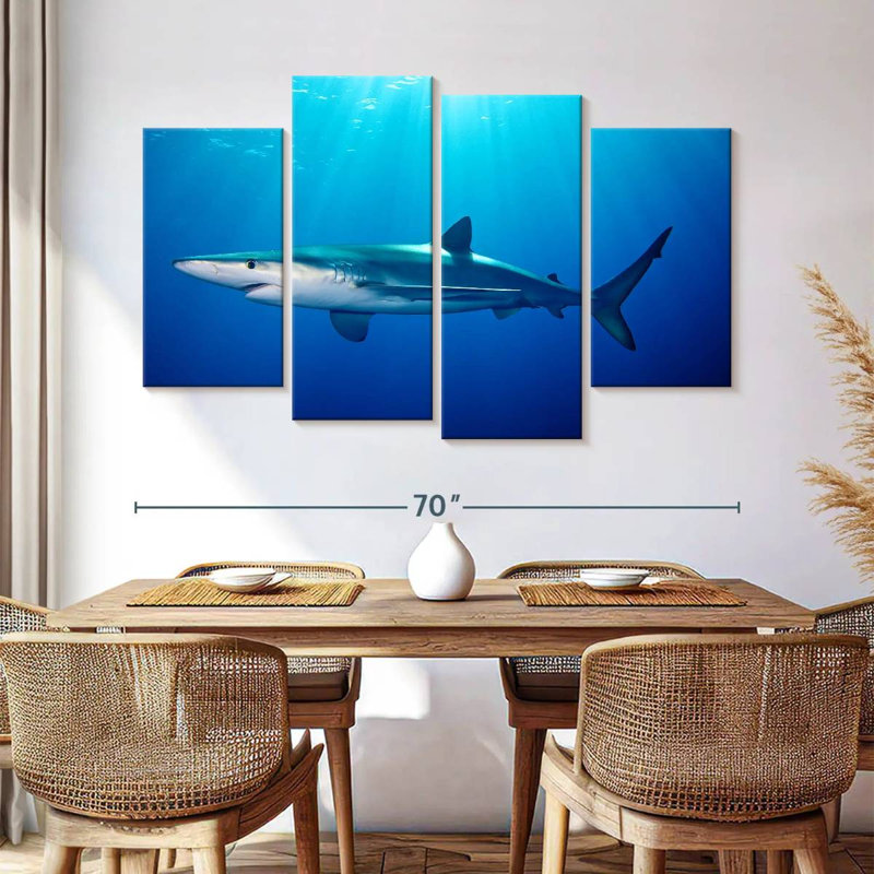 Brampt Blue Shark In Gordon's Bay, 42" H x 68" W