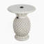 Table d'appoint en forme d'ananas, base de parasol pour patio extérieur
