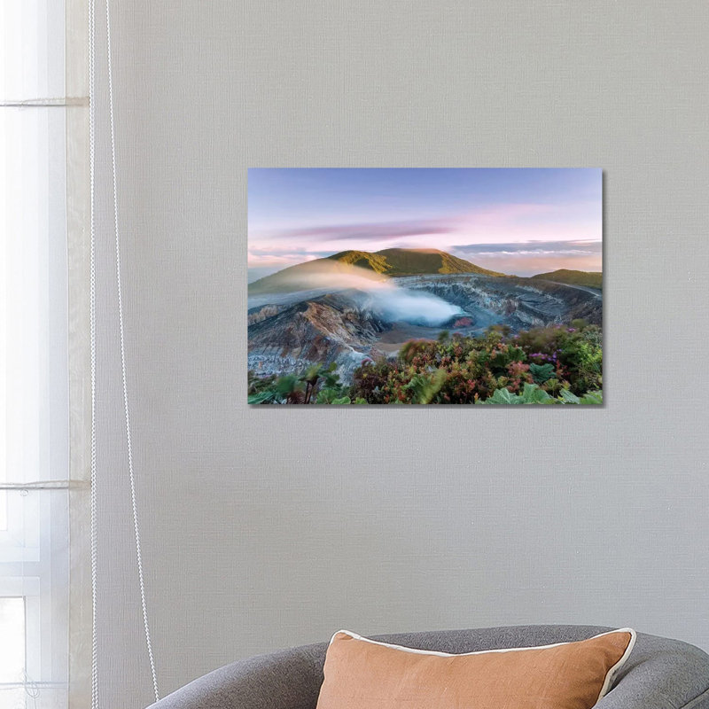Poas Volcano At Sunrise, Costa Rica by Matteo Colombo - Wrapped Canvas Print, 66.04 cm H x 45.72 cm W x 1.91 cm D