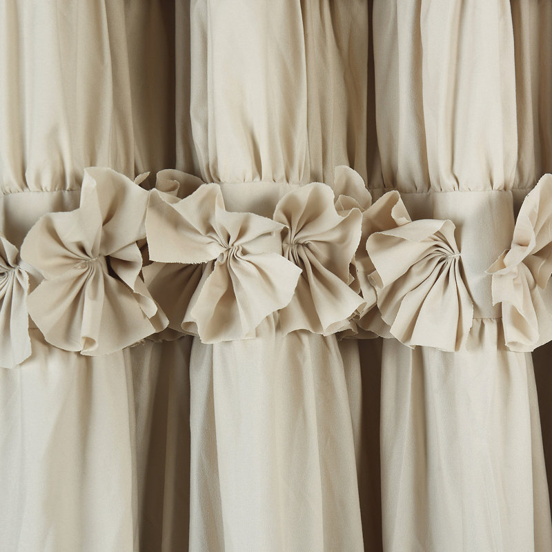 Room Darkening Curtain Pair, Camel, 42"W x 63"L