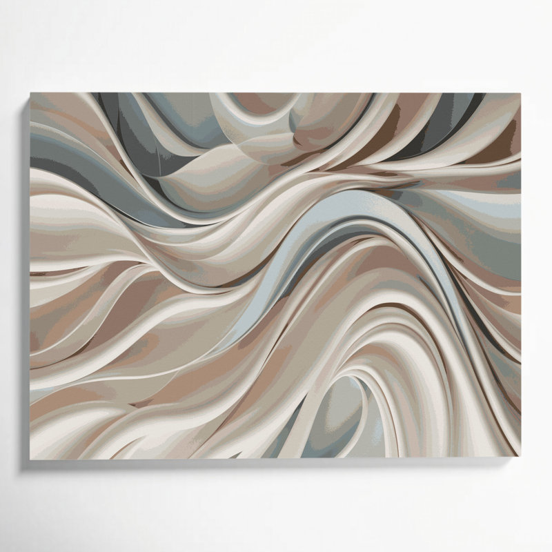 Art mural sur toile Biomorphic Abstraction 34, H 24 po x l 36 po