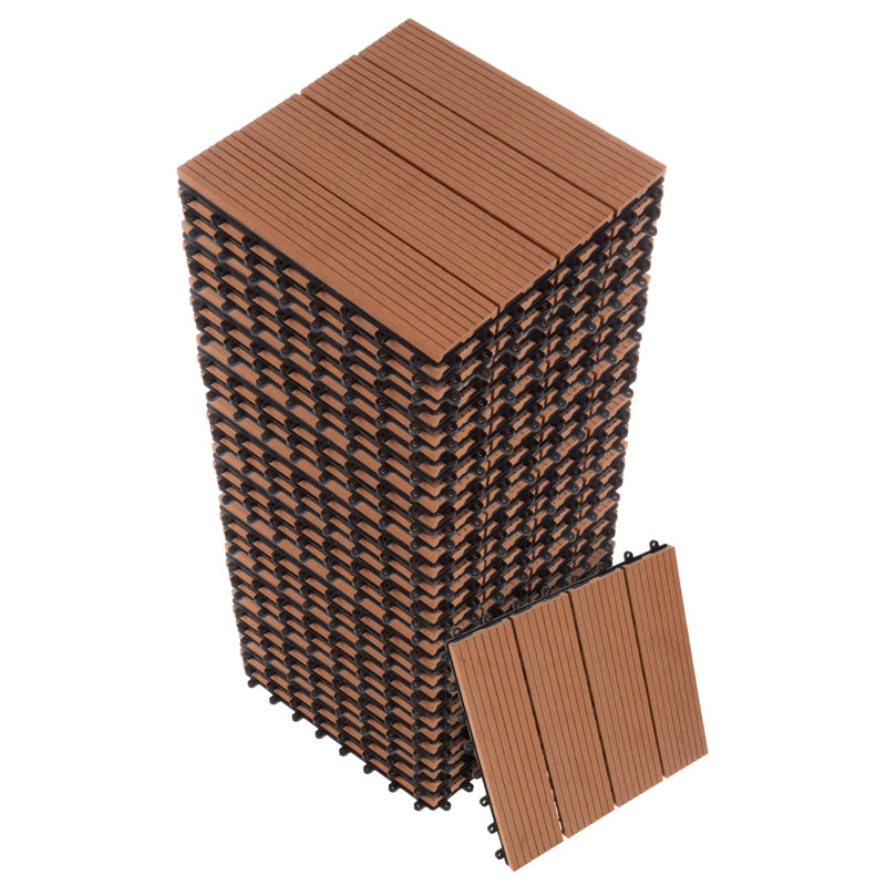 Carreau de terrasse 11,63 po x 11,63 po - Carreaux de patio, Brun