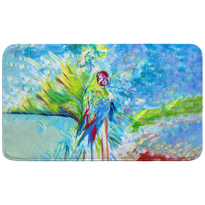 Tapis de bain Green Parrot II