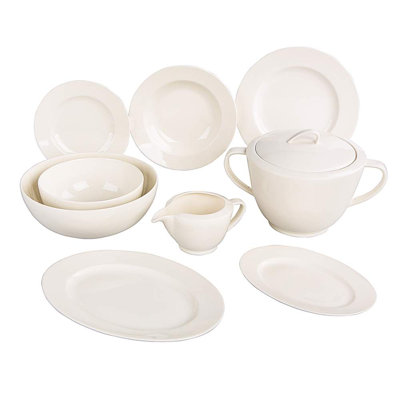Kutlay Piece Porcelain China Dinnerware Set - Service for 6