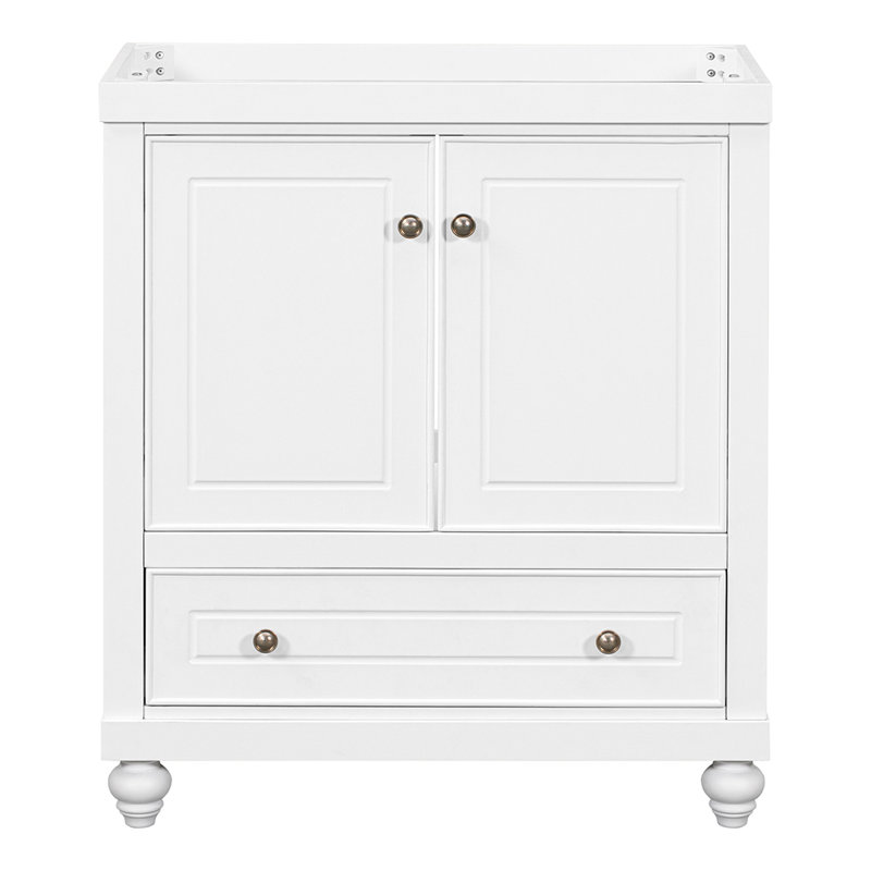 Meuble-lavabo de salle de bain sans base de lavabo avec portes et tiroir