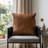 18" Brown Cowhide Throw Pillow