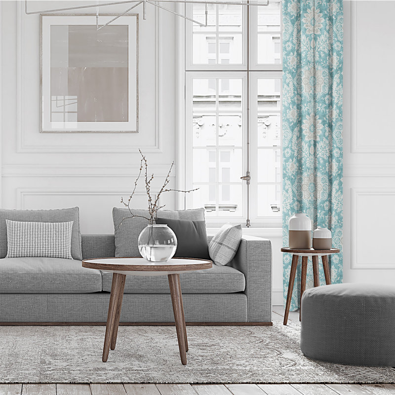 Panneaux de rideaux 100% coton, L 20 po x L 108 po