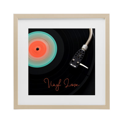 «Spinning Disque», impression par vinyle encadrée sous verre, design par Tom Quartermaine