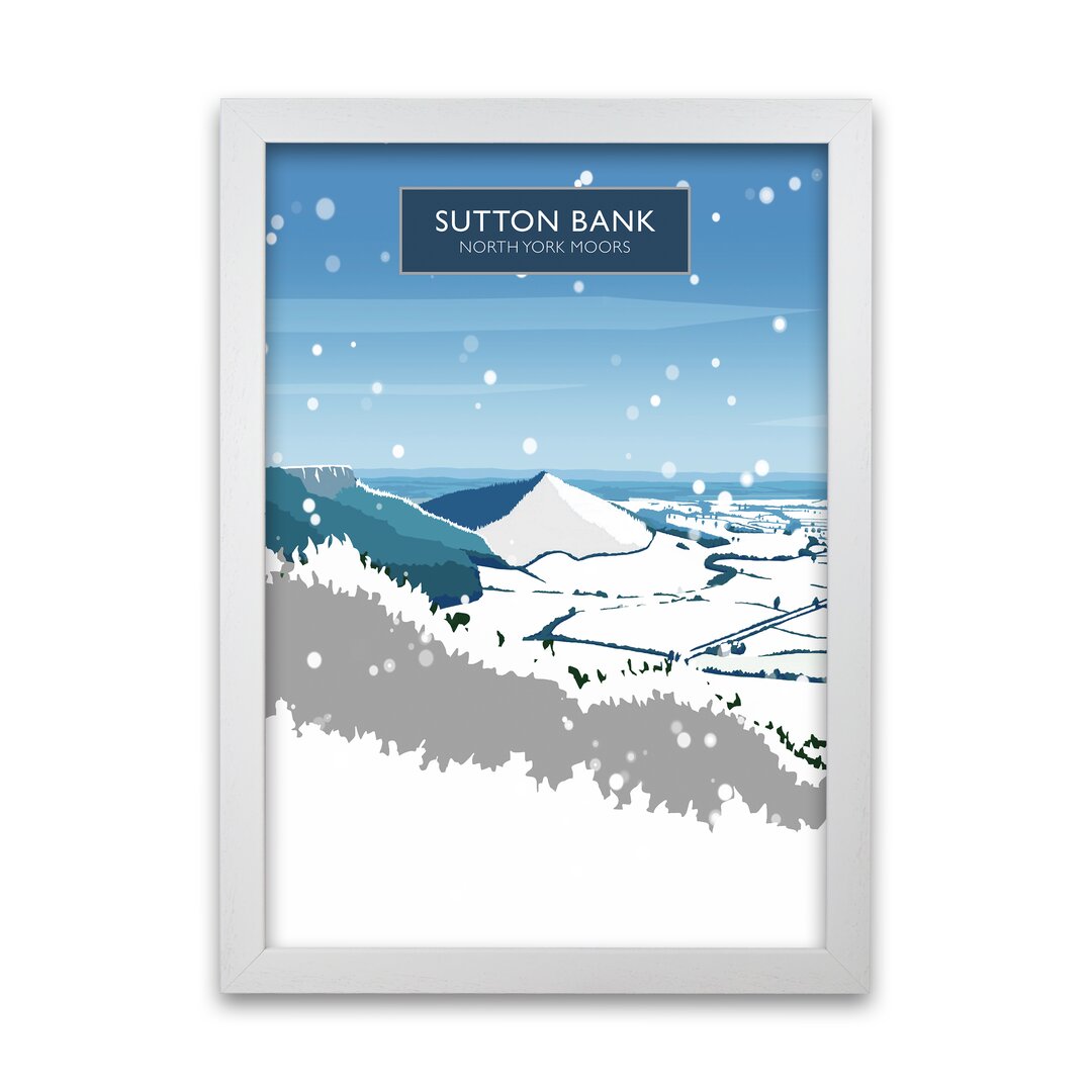 Poster Sutton Bank in Snow von Richard O'Neill